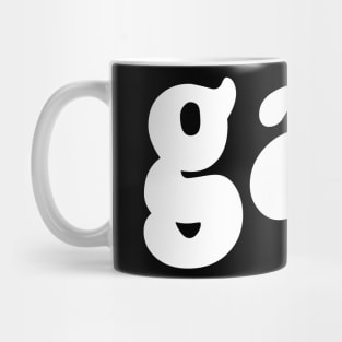 gay (simple and bold) Mug